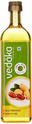 Amazon Brand - Vedaka Cold Pressed Peanut (Groundnut) Oil Bottle, 1L