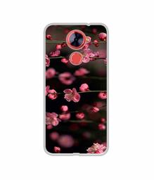 Amazon Brand - Solimo Designer Pink Flowers UV Printed Soft Back Case Mobile Cover for Comio X1