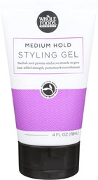 Whole Foods Market, Medium Hold Styling Gel, 4 Ounce