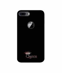 Amazon Brand - Solimo Designer Queen 3D Printed Hard Back Case Mobile Cover for Apple iPhone 8 Plus (with Logo Cut)