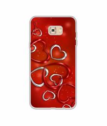 Amazon Brand - Solimo Designer Hearts UV Printed Soft Back Case Mobile Cover for Samsung Galaxy C7 Pro