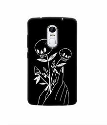 Amazon Brand - Solimo Designer Skull Flower 3D Printed Hard Back Case Mobile Cover for Lenovo Vibe X3