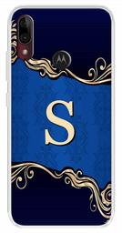 Amazon Brand - Solimo Designer Multicolor Blue Pattern Alphabet-S Printed Soft Back Case Mobile Cover for Motorola Moto E6s / Motorola Moto E6 Plus