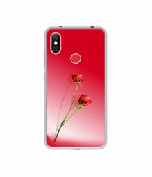 Amazon Brand - Solimo Designer Red Roses UV Printed Soft Back Case Mobile Cover for Redmi Note 6 Pro