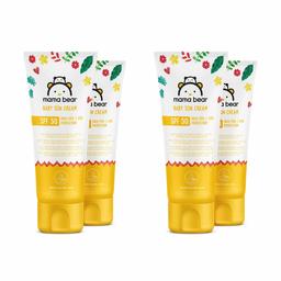 Marchio Amazon- Mama Bear - Crema solare per bebè FPS 50 (Alta protezione da raggi UVA/UVB)- 4 tubetti - 4x100ml