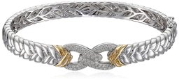 [Find] Amazon Collection Sterling Silver K Yellow Gold Diamond Bangle Bracelet (1/cttw, I-J Color, I2-I3 Clarity)