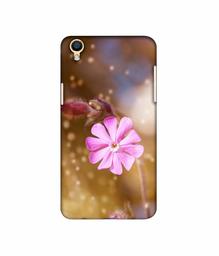 Amazon Brand - Solimo Designer Pink Flower 3D Printed Hard Back Case Mobile Cover for Oppo F1 Plus