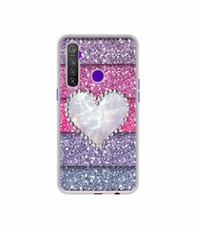 Amazon Brand - Solimo Designer Stone Heart UV Printed Soft Back Case Mobile Cover for Realme 5 Pro