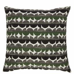 Amazon Brand – Rivet Mid-Century Graphic Throw Pillow - 17 x 17 Inch, Black / Green