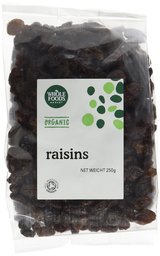 Whole Foods Market Organic Raisins, 250 g