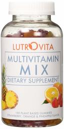 Lutrovita Multi Vitamin Gummy, Pineapple, Orange & Strawberry, 180 Count