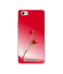 Amazon Brand - Solimo Designer Red Roses UV Printed Soft Back Case Mobile Cover for Gionee Marathon M5 lite