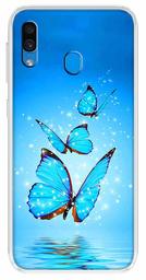 Amazon Brand - Solimo Designer Multicolor Butterfly Star Design Printed Soft Back Case Mobile Cover for Samsung Galaxy M10s / Samsung Galaxy A30 / Samsung Galaxy A20