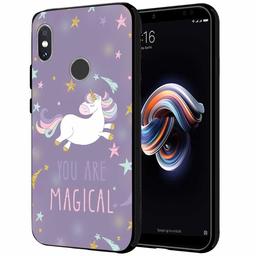 Amazon Brand - Solimo Designer Magical Unicorn Printed Hard Back Case Mobile Cover for Redmi Note 5 Pro (D1292)