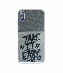 Amazon Brand - Solimo Designer Take It Easy UV Printed Soft Back Case Mobile Cover for i Kall K8