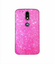 Amazon Brand - Solimo Designer Pink Sparkle 3D Printed Hard Back Case Mobile Cover for Motorola Moto G4 Plus (with Logo Cut)