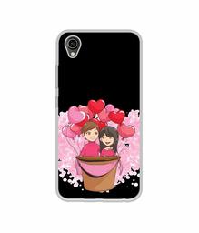 Amazon Brand - Solimo Designer Boy and Girl UV Printed Soft Back Case Mobile Cover for Vivo Y90