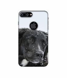 Amazon Brand - Solimo Designer Labrador Dog 3D Printed Hard Back Case Mobile Cover for Apple iPhone 7 Plus (Logo Cut)