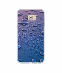 Amazon Brand - Solimo Designer Water Drops UV Printed Soft Back Case Mobile Cover for Samsung Galaxy C7 Pro