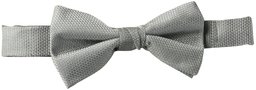 Buttoned Down 100% Silk Pre-Tied Bow Tie Ties, Plateado, (Solid Silver), One Size