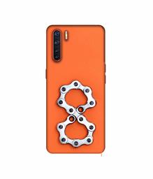 Amazon Brand - Solimo Designer Number Eight 3D Printed Hard Back Case Mobile Cover for Oppo A91