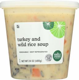 Whole Foods Market, Turkey and Wild Rice Soup, 24 Ounce