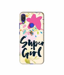 Amazon Brand - Solimo Designer Super Girl 3D Printed Hard Back Case Mobile Cover for Xiaomi Redmi Note 7S