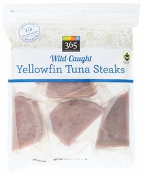 365 Everyday Value, Wild-Caught Seafood Value Pack, Yellowfin Tuna Steaks, 32 Ounce (Frozen)