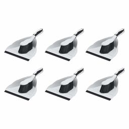 AmazonCommercial 9-inch Dustpan and Brush Set - 6-Pack