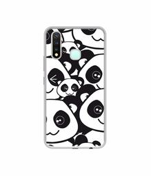 Amazon Brand - Solimo Designer Panda Texture UV Printed Soft Back Case Mobile Cover for Vivo Y19