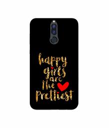 Amazon Brand - Solimo Designer Happy Girls are The Prettiest 3D Printed Hard Back Case Mobile Cover for Huawei Honor 9i