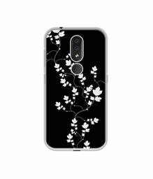 Amazon Brand - Solimo Designer Color Flowers UV Printed Soft Back Case Mobile Cover for Nokia 4.2