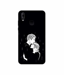 Amazon Brand - Solimo Designer Couples Standing in Rain 3D Printed Hard Back Case Mobile Cover for Vivo Y95