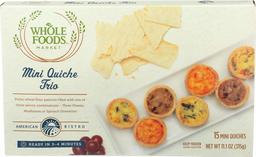 Whole Foods Market, Mini Quiche Trio, 15 ct, (Frozen)