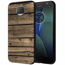 Amazon Brand - Solimo Designer Wooden Texture Printed Hard Back Case Mobile Cover for Moto G5S Plus (D204)