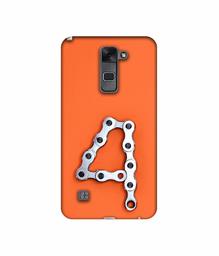 Amazon Brand - Solimo Designer Number Four 3D Printed Hard Back Case Mobile Cover for LG Stylus 2