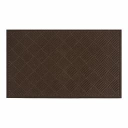 AmazonBasics Molded Carpet Recycled Rubber Commercial Scraper Entrance Mat Diamond Pattern 3X5 Walnut