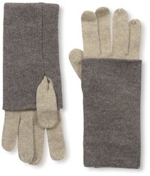 NORTH ELEVEN Women's Cashmere Contrast Cuff Gloves