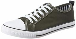 Amazon Brand - Symbol Men's Charcoal Canvas Sneakers-10 UK (AZ-SH-03G)