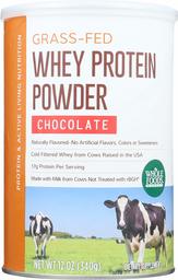 Whole Foods Market, Grass-Fed Whey Protein Powder, Chocolate, 12 oz