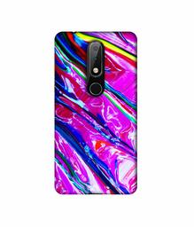 Amazon Brand - Solimo Designer Oil Color 3D Printed Hard Back Case Mobile Cover for Nokia 6.1 Plus