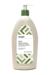 Amazon Brand - Solimo Daily Moisturizing Oatmeal Lotion, Fragrance Free, 18 Fluid Ounce