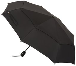 (Renewed) AmazonBasics Automatic Travel Umbrella with Wind Vent