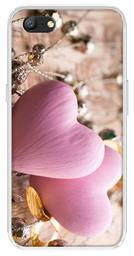 Amazon Brand - Solimo Designer Multicolor Pink Heart Design Printed Soft Back Case Mobile Cover for Oppo A57