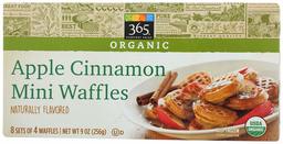 365 EVERYDAY VALUE Organic Apple Cinnamon Mini Waffles, 9 OZ