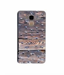 Amazon Brand - Solimo Designer Wooden Blocks Check 3D Printed Hard Back Case Mobile Cover for Huawei Honor 5c