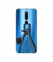 Amazon Brand - Solimo Designer Blue Bottle 3D Printed Hard Back Case Mobile Cover for Oppo F11 Pro