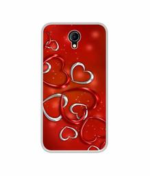 Amazon Brand - Solimo Designer Hearts UV Printed Soft Back Case Mobile Cover for Micromax Bharat 4 Q440