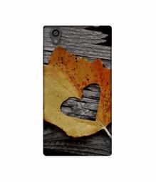 Amazon Brand - Solimo Designer Leaf with Heart Cut 3D Printed Hard Back Case Mobile Cover for Sony Xperia L1