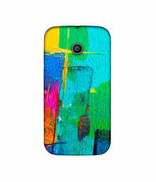 Amazon Brand - Solimo Designer Color Stokes 3D Printed Hard Back Case Mobile Cover for Motorola Moto E 1st Generation